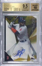2015 Topps Finest Gold Refractor 19/50 Rusney Castillo BGS 9.5 GEM MINT Auto 0s3