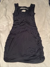 Venus Women’s Metallic Grey Bodycon Dress Size Medium