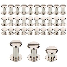 75 Pcs Metal Chicago Screw Posts Leather Rivets Belt Binding Screws Kit