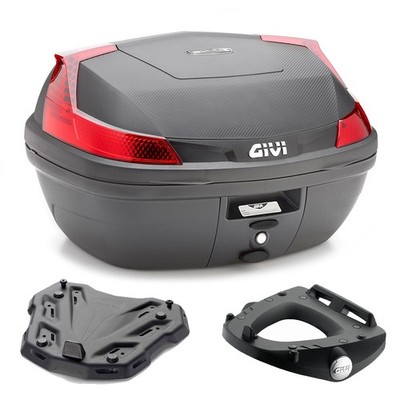 B47N Case Kit [Givi] + Sym Maxsym 500 Plate 2020 2021 2022