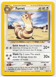 Furret 35/111 Neo Genesis Unlimited Uncommon Pokémon TCG