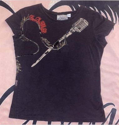 GWEN STEFANI L.A.M.B. Lamb No Doubt Harajuku Lovers Hollaback Microphone Shirt M