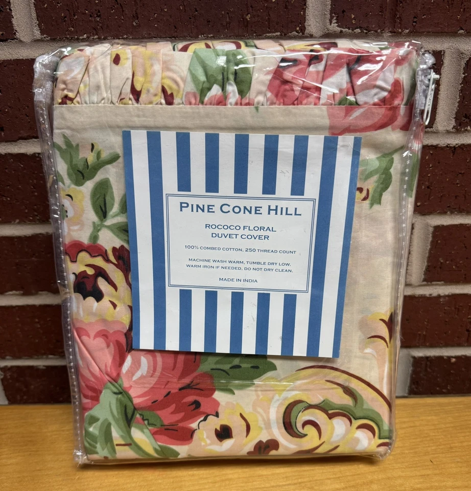 Pine Cone Hill ROCOCO Floral Duvet Cover King - New Rare 🔥🔥 - Image 4 of 4