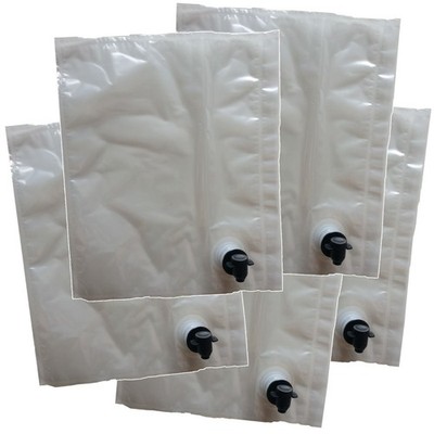 5 Weinbeutel mit Zapfhahn 5L zum Abgeben aus einer Box Nachfüll BIB Bag in Box Homebrew