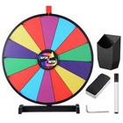 24" Upgraded Editable Color Prize Wheel Fortune Spinning Game Tabletop — photo 1
