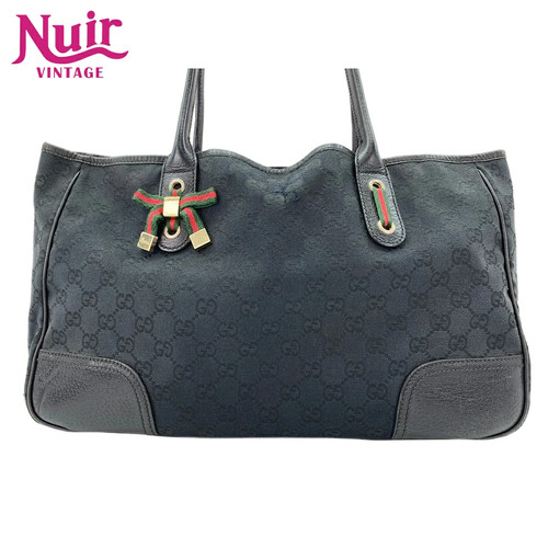 Gucci Princy Handbag Black Ws31937 Used