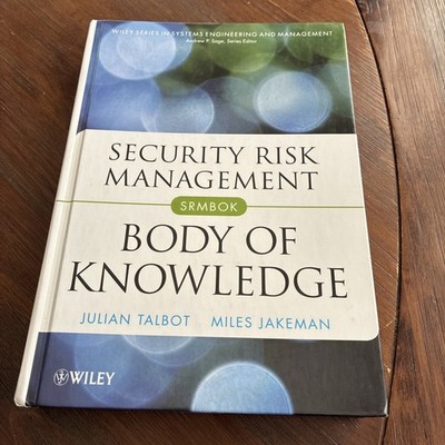 Security Risk Management Body of Knowledge SRMBOK Talbot Jakeman Wiley HC