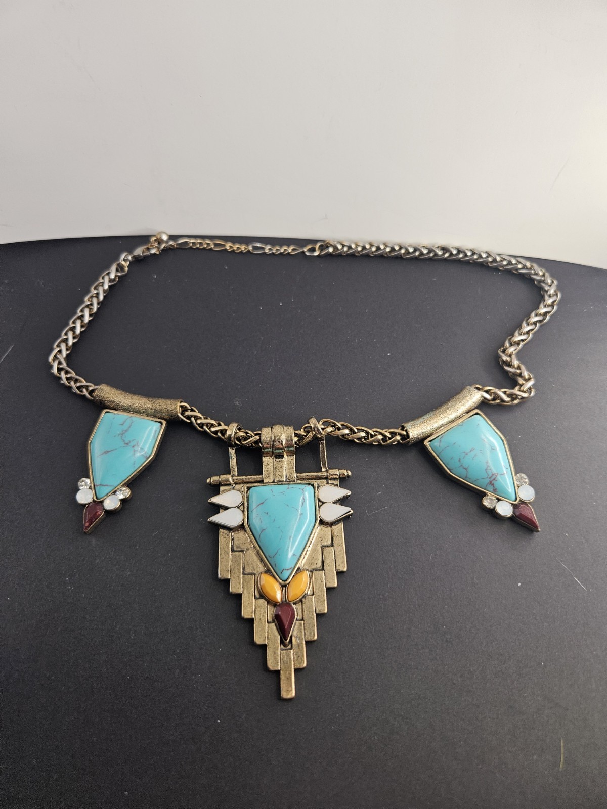 Statement Necklace Turquoise - image 1