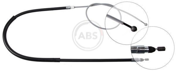 A.B.S. Bremsseil Seilzug Feststellbremse K19026 FüR E81 BMW E88 E87 E82 1Er 116-image