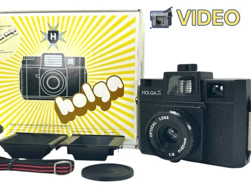 VIDEO & Read [Exc+4 in BOX] Holga 120 CFN Medium Format Film Camera From JAPAN