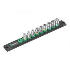 Wera 05005400001 Magnetic Socket Rail Set A 4 Zyklop - 1/4 inch Drive