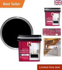 Satin Finish Renovation Paint, Scratch Resistant & Washable, 750ml Quartz Black