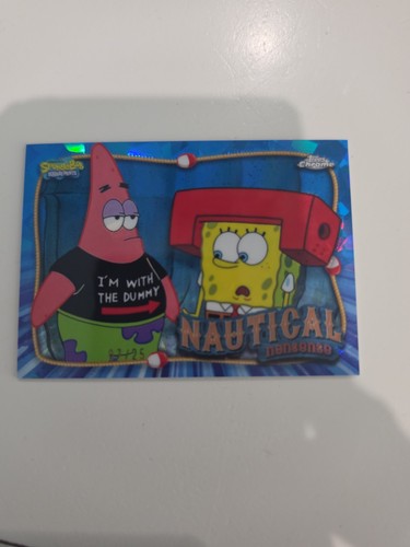 2025 TC Sapphire SpongeBob Nautical Nonsense SSP “I’m W stupid” CASE HIT! 2/25