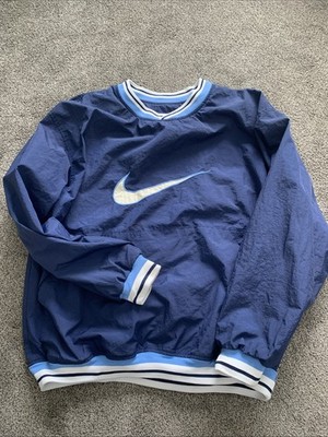 VTG Nike Windbreaker Jacket XXL Men s V Neck Y2K Baseball With Large Front Pouch
