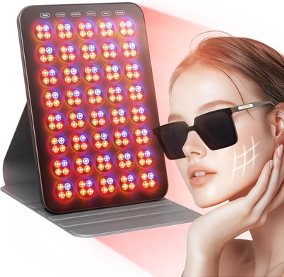 Red Light Therapy for Face and Body, Portable Red Light Therapy with Protective
