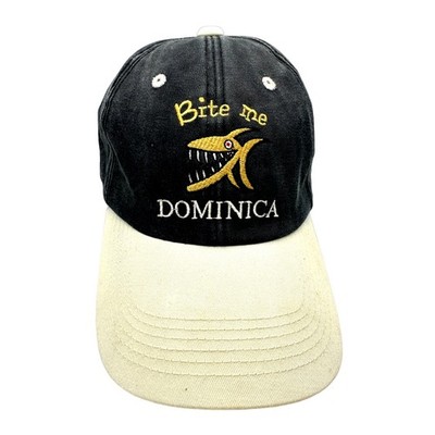 Adult ''Bite Me'' DOMINICA CAP Black Ivory - OSFM - Adjustable