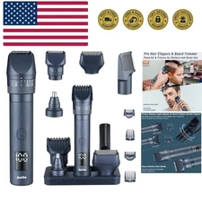 Beard Trimmers Kit for Men Precise Dial Adjustable 20 Lengths, 5-in-1 Electri...