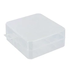 Plastic Safe Cover Storage Clear Carrying Case For 2x 26650 Battery Protection