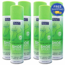 Odour Control Shoe Spray  Antibacterial Anti fungal 150ml Smell Remover x 6 Pack