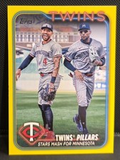 2024 Topps Update Twins Pillars #US289 Carlos Correa Byron Buxton Yellow Border