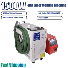 4IN1 1500W Handheld Fiber Laser Welder Metal Cleaning Cutting Machine