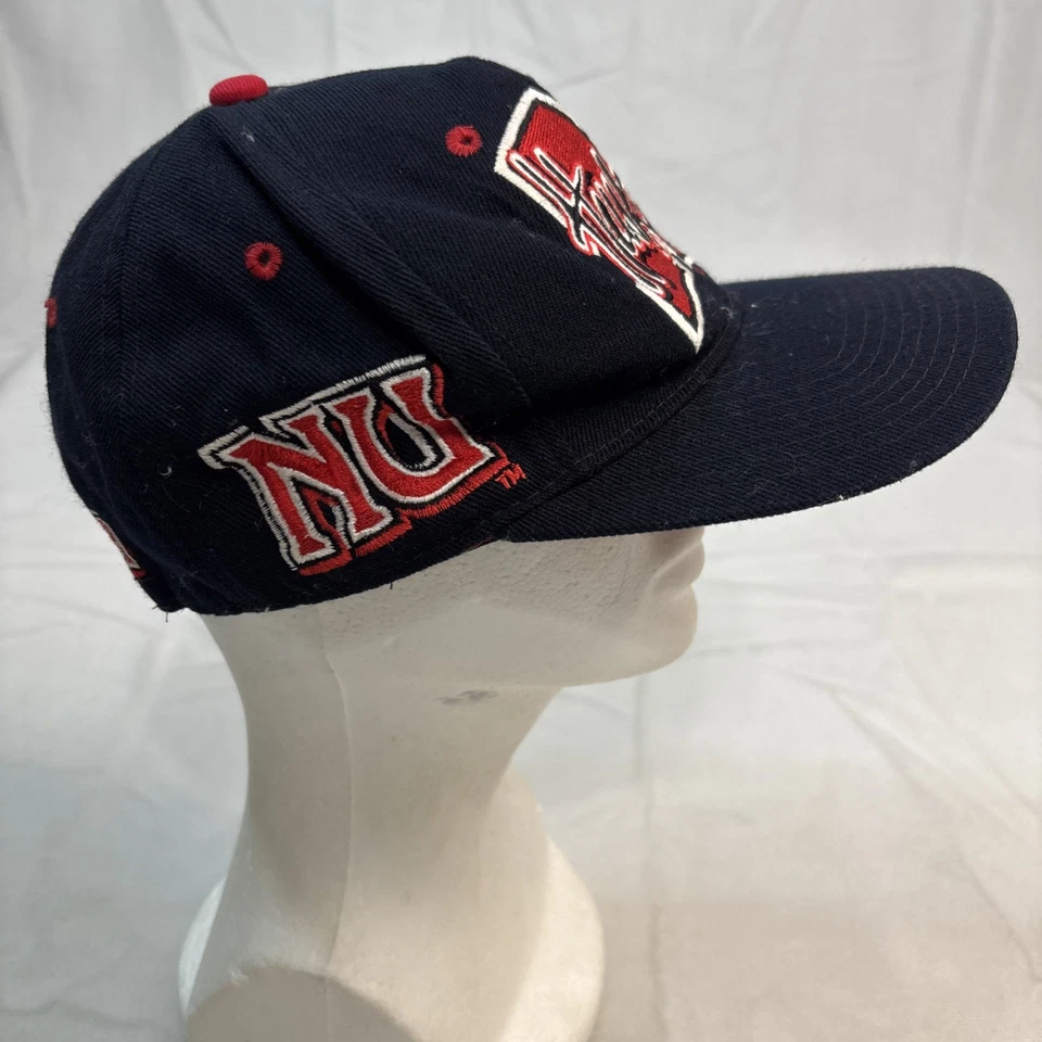 VINTAGE NEBRASKA CORN HUSKERS ZEPHYR GRAFX GRAFFITI BASEBALL FITTED CAP HAT NFL - Image 4 of 4