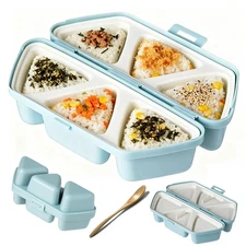 6 in 1 Onigiri Mold, Triangle Sushi Molds, Quick to Make, Pop up Sushi Maker