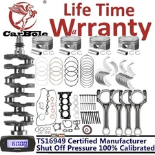 Turbo Engine Overhaul Rebuild Kit - Crankshaft +Rods Fit Hyundai KIA G4FJ 1.6L
