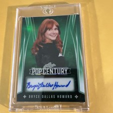 2025 Leaf Metal Pop Century Green Refractor /5 Bryce Dallas Howard On Card Auto