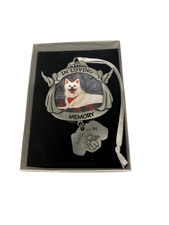 Pewter Photo Frame Pet Memory Ornament "God Bless This Dog"