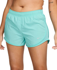 Nike Women's Tempo Running Shorts with Built in Brief Green Size XL