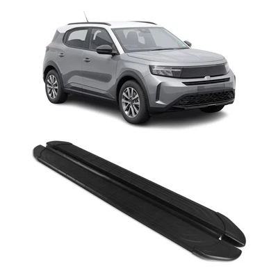 Marchepieds latéraux pédale pour Opel Frontera 2024-2026 2Pcs Aluminium Noir - Photo 1/4