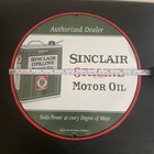 VINTAGE SINCLAIR OPALINE GREEN GASOLINE OIL PORCELAIN SIGN — photo 3