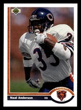 Neal Anderson 1991 Upper Deck #244 Chicago Bears FOOTBALL *081
