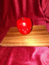 Vintage Red Apple Kitchen Timer   60 Minute W...