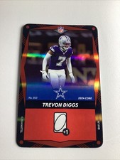 Trevon Diggs-Dallas Cowboys-2024 UNO Elite Core-NFL Edition #53-Red Holo Foil