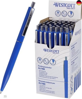 Westcott Kugelschreiber ALLTIME Blau 50 Stück | Vorteilspack 
