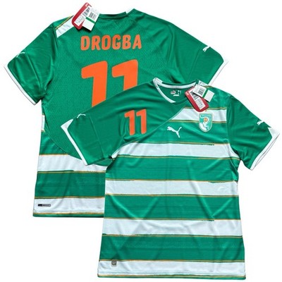 2010/11 Ivory Coast Away Jersey #11 Drogba Large Puma World Cup Cote  D’ivoire
