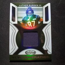 2025 PANINI CERTIFIED LUTHER BURDEN SERIAL NUMBERED PATCH ROOKIE CARD/499(TC2900