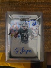 2019 Prizm Draft Picks Justin Layne Auto