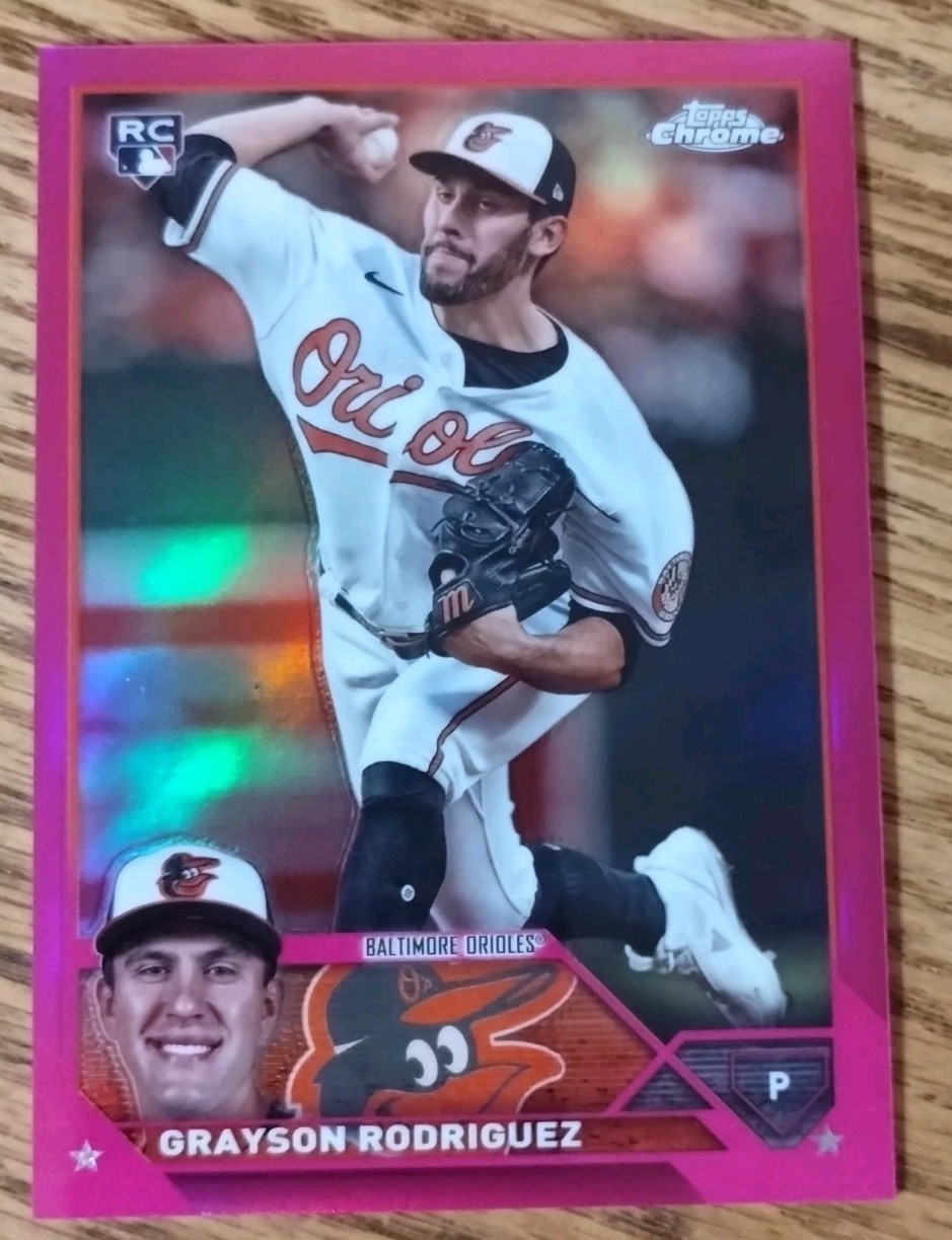 2023 Topps Chrome Update Grayson Rodriguez #USC98 Magenta Refractor /399 (RC)