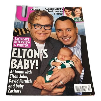 US Magazine January 2011 Baby Cover Golden Globes Color Softcover Celebrity