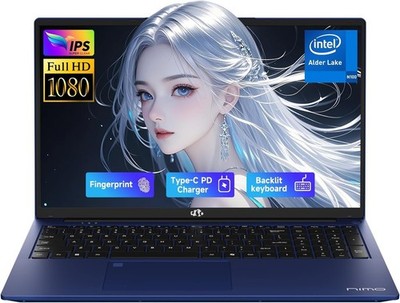 NIMO 17.3'' FHD IPS Student Laptop 4GB RAM 128GB SSD, Pentium 4 Cores N100