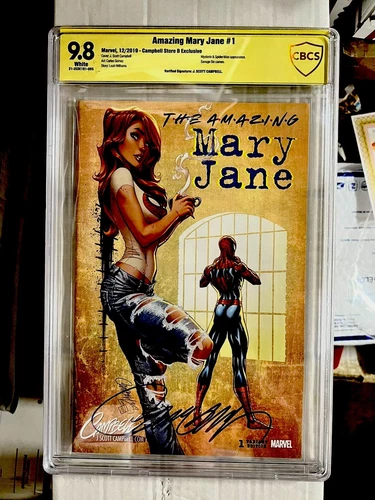 Amazing Mary Jane #1 CBCS SS 9.8 Campbell Signed Variant B #1B Spider-Man