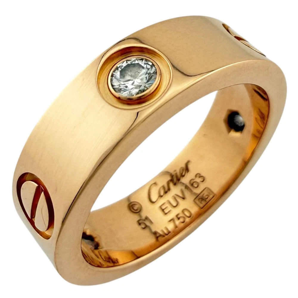 Cartier Diamond Rose Gold Ring 5 Ring Fine Rings for sale | eBay