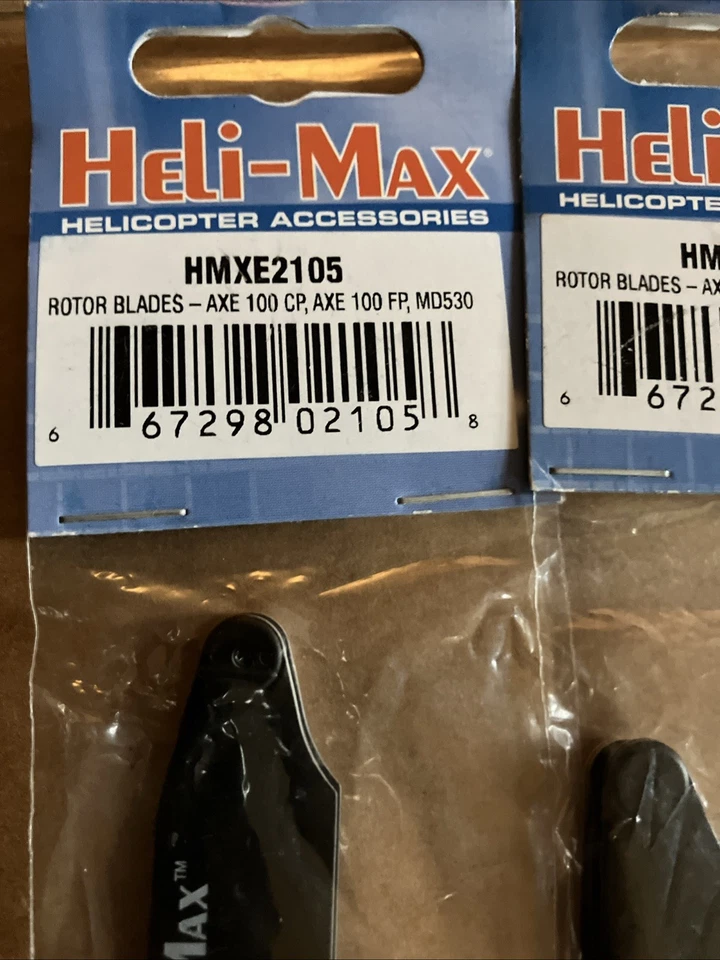 HMXE2105 HELIMAX Rotor Blades Axe 100 CP/FP/MD530  (2 PACKS)  - Image 3 of 4
