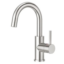 CREA Bar Sink Faucet, Bathroom Kitchen Faucet Brushed Nickel Pre Wet Small Mi...