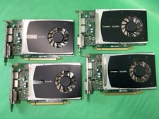 x4 NVIDIA Quadro 2000 2 DisplayPort 1 DVI Graphics Video Card UNTESTED LOT OF 4
