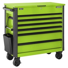 Sealey Green Tool Box Trolley 6 Drawer with Ball Bearing Slides AP366HV 