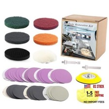 3 Inch Car Headlight Restoration Kit, 75MM Headlight Polishing Kit, 3inch-41pcs